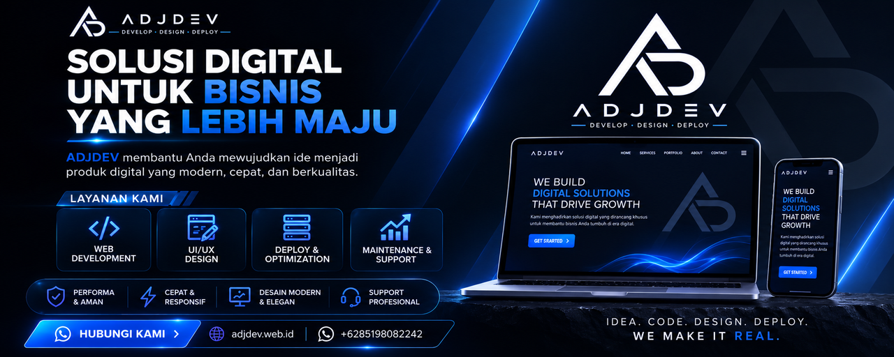 Jasa pembuatan website dan panel hosting