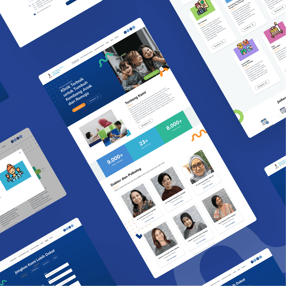 Website & Landing Page — Klinik Pela 9 – Portofolio SAB: desain dan pengembangan website Klinik Pela 9. Lihat studi kasus di sab.id